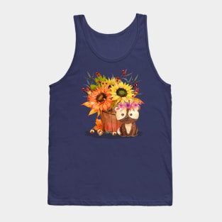 Little bear with a flower crown Tank Top